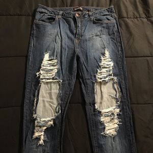 Ripped up Blue Jeans!!